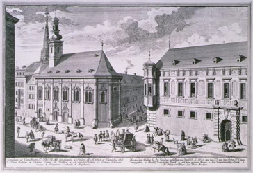 Widok kościoła św. Mikołaja, Wiedeń